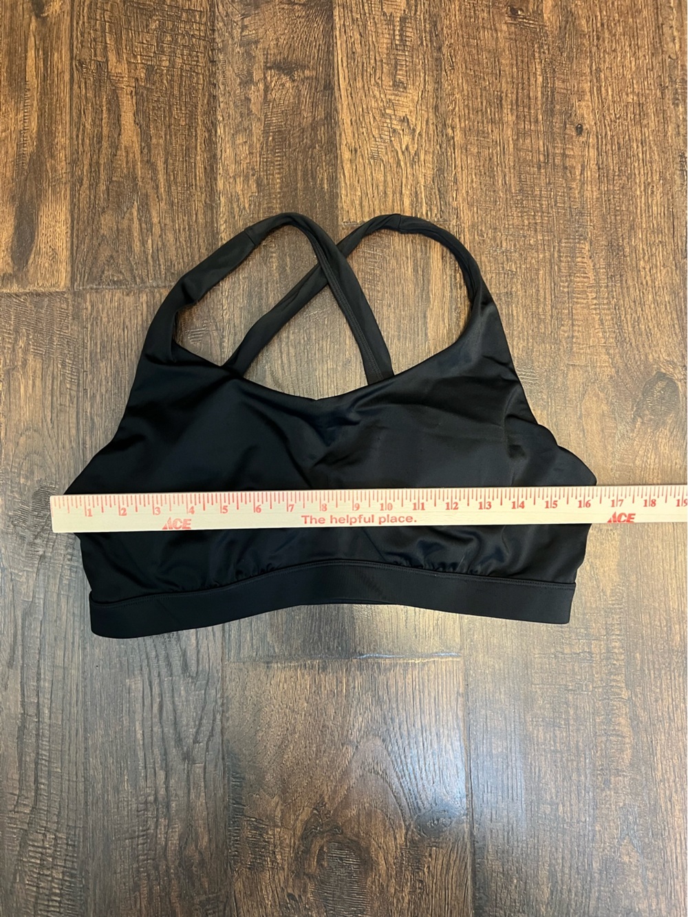 Athleta Black Underwire Sports Bra With Cross-Back Size 40 B/C - Picture 4 of 6